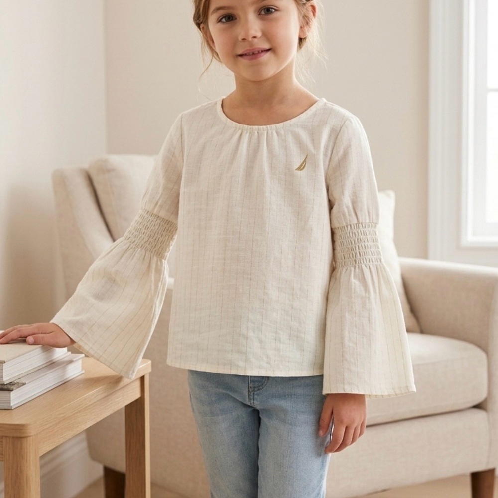 Nautica Children Blouse With Lurex And Lining Size 6T